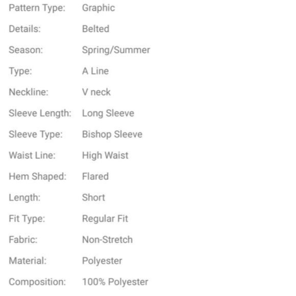 DRESS GRAPHIC PRINT WITH A BELT - Picture 7 of 10